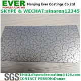 Electrostatic Spray Crack Skin Effect Finish Silver Color Powder Coating