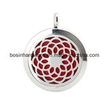 Flower Stainless Steel Essential Oil Floating Locket Charm