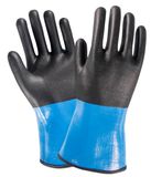 Extra Long Nitrile Coated Anti-Cut Knitted Safety Work Gloves