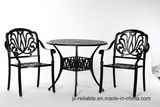 Leisurely Garden 3PC Dining Aluminum Furniture W/O Cushion