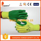 Ddsafety 2017 Cotton Green Rubber Coatd Glove