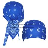 Custom Made Cotton Paisley Printed Promotional Sports Bandana Cap Headscarf