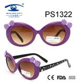 Purple Cute Girl Colorful Children Kid Plastic Sunglasses (PS1322)