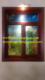 Hollow Tempered Glass Casement Window, Casement Window with Powder Coating Surface Finishing Techniques