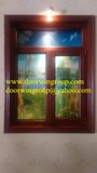 Hollow Tempered Glass Casement Window, Casement Window with Powder Coating Surface Finishing Techniques