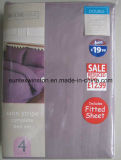 100% Polyester Satin Embossed Stripe Dyed Duvet Cover Sets