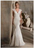 2015 mermaid lace beading off shoulder bridal wedding dresses WD2717