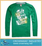 Crew Neck Men Sweatshirt with Custom Logo Printing on Front
