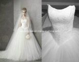 Strapless Ball Gowns Vera Tulle White Princess Lace Wedding Dresses Z8034