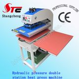 Oil Pressure T-Shirt Heat Transfer Machine 40*50cm Automatic Hydraulic Pressure Double Station Heat Press Machine Automatic Oil Pressure Heat Transfer Machine