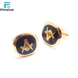 Wholesale High Quality Masonic Freemason Stainless Steel Cufflink