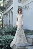 2017 Lace Mermaid Train Bridal Wedding Dress Wd1709