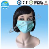 Disposable Protective Blue White Paper Face Mask for Food Factory