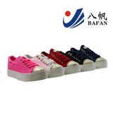 2016 High Foxing Woman Canvas Shoes with Gold Toe Cup
