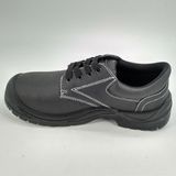 Utex Black Leather Men Safety Shoes Ufe025