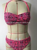 2016 Sexy Ladies Two-Piece Twisted Bikini Swimwear (QG-4040M-3)