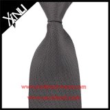 Handmade Jacquard Woven Grey Silk Tie for Men