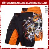 Wholesale Black Sublimation Printing Custom Polyester MMA Shorts (ELTMMJ-143)