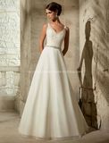 Spaghetti Strap Bridal Gown Backless Wedding Dress