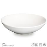 Solid Matte White Ceramic Soup Bowl