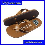 New Design Eagles Print PE Men Slipper (15J002)