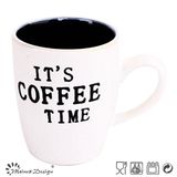 12oz Stoneware Ceramic Mug with English Text High Quality