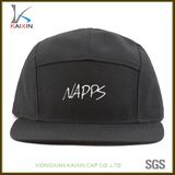 Custom Black Embroidery Cap 5 Panel Snapback