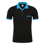 220GSM Polo T-Shirt in Contrast Colors in Neck, Cuff & Pocket