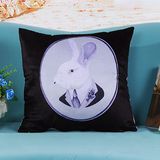 Transfer Printed Short Plush Cushion Decorative Pillow (LPL-224)