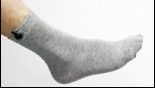 Electrode Sock Use with Tens/EMS Device for Pain Relief