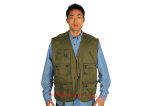 Multi-Pockets 100%Cotton Work Vest for Hunting and Fishing