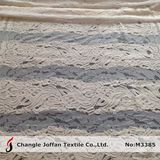 Warp Knitting Cotton Lace Fabric for Apparel (M3385)