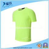 Fluorescent Green Quick Dry T-Shirt with Round Neck