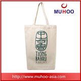 White Canvas Handbag Cotton Shopping Beach Bag for Women