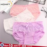 Sweet Design Cute Dots Bowknot Cotton Ventilate Sweet Young Girls Triangle Panties Girls Underwear Panty Models