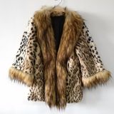 Leopard Print Faux Fur Coat