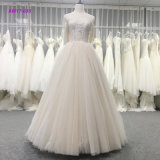 Modern Fashionable Strapless Lace Bodice Ball Gown Princess Wedding Dress Bridal Gown