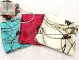 New Design Shawl with Chain Flower Lady Fashion Chiffon Silk Scarf