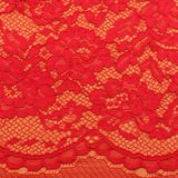 Fancy 3D Fabric Textile Materials White Elastic Trustwin Polyester Warp Knitted Lace Fabric