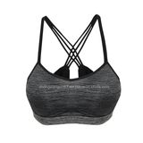 Wholesale Women Sexy Fashion Seamless Marled Racerback Custom Sports Bra