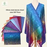 New Lady Fashion Pashmina Shawl Ethnic Style Soft Characters Scarf