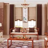 Customized Size Cheap Damask University Modern Curtains with Embroidered