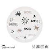 Happy Merry Christmas Holiday Party Salad Plate