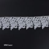 9cm Lace Trim, Bridal Lace, Crocheted Lace Trim, Vintage Lace, Embroidered Lace, Scollaped Wedding Lace