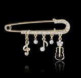 Fashion Jewelry Rhinestone Garment Brooches Decoration Lapel Shawl Pin Pendant