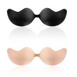 Thick Style Mango Shape Adhesive Invisible Silicone Bride Bra