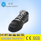 Professional New Design Black Leather Safety Shoes with Steel Toe