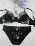 Wholesale Price Black Unlined Bra and Panty Set (EPB174)