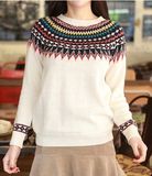 Loose Retro Sweater Girl's Pullover (BTQ062)