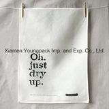 Promotional Custom Printed Plain White 100% Organic Cotton Tea Towel